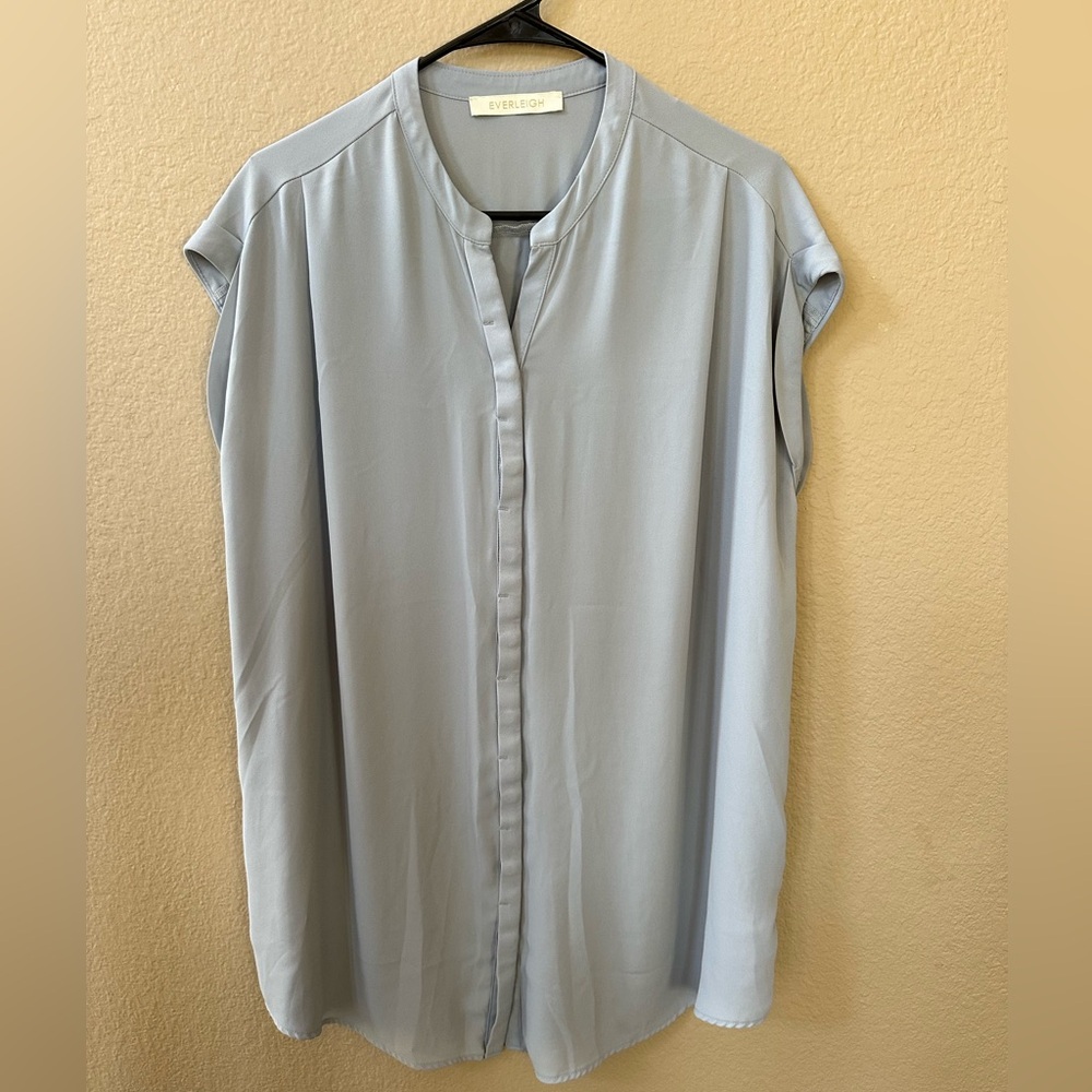 Everleigh Tunic Slip Dress in Blue/Gray